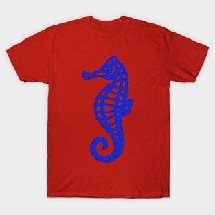 Blue Sea Horse T-Shirt